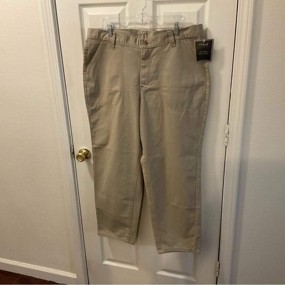 Lee Tan Chinos Straight-Leg Cotton Twill